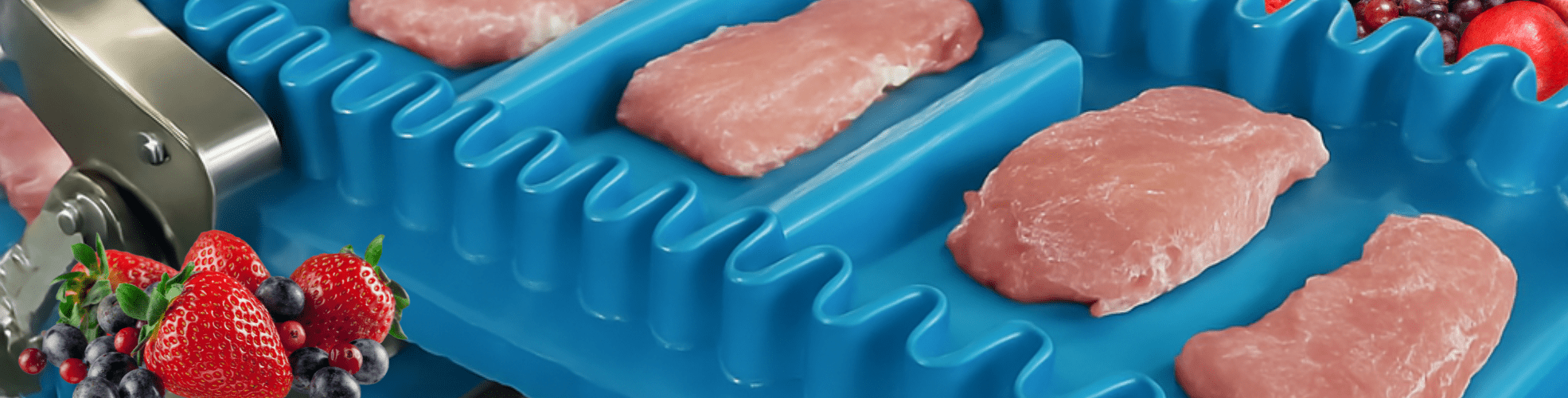 Cinta transportadora con listones