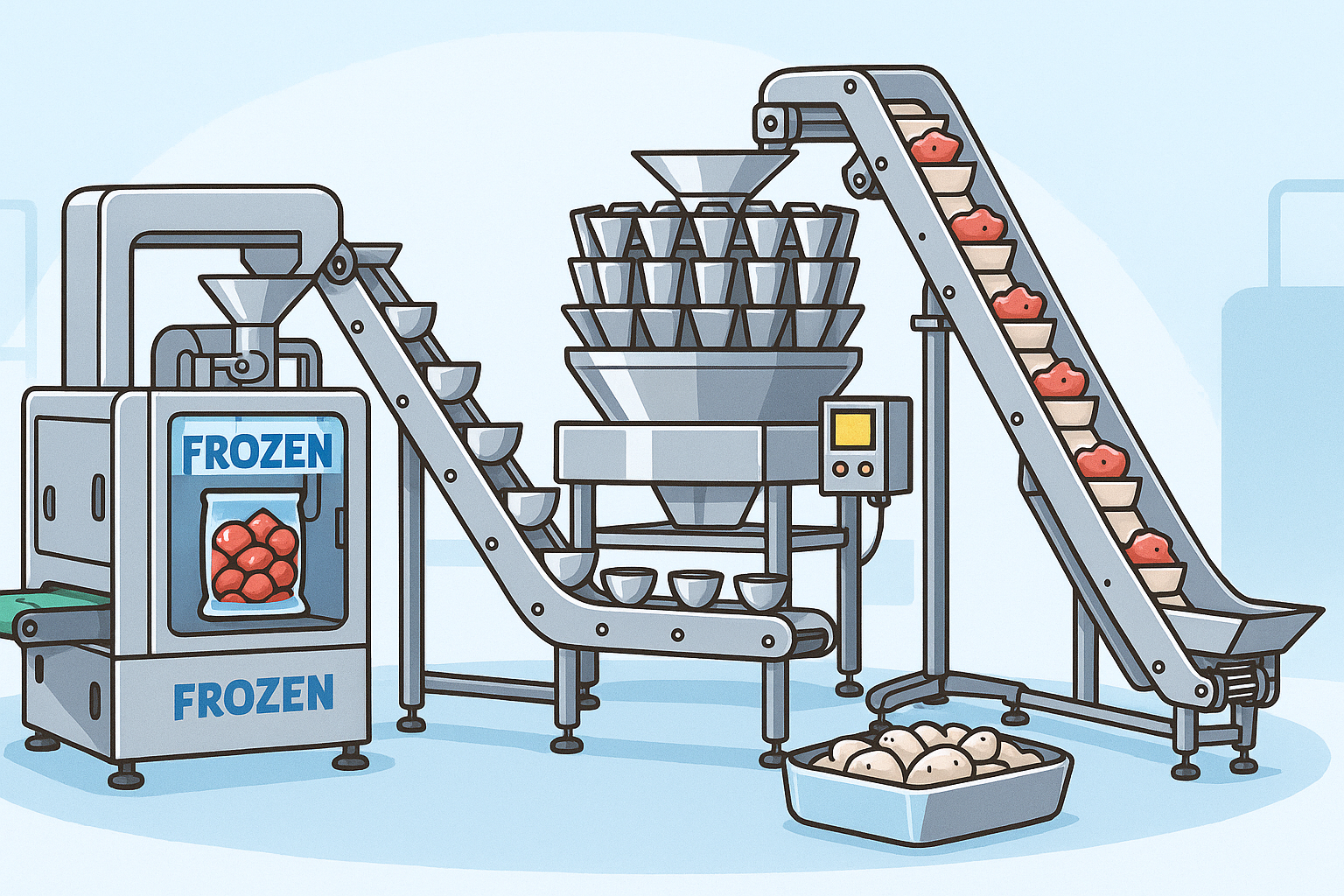 Frozen food package systerm