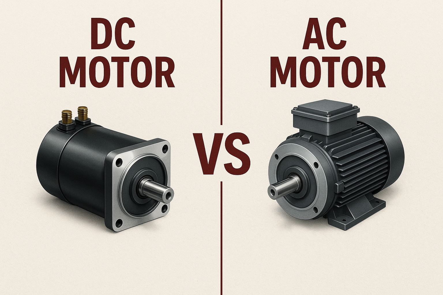 AC or DC servo motor