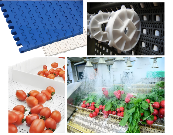 Modular plastic belt types