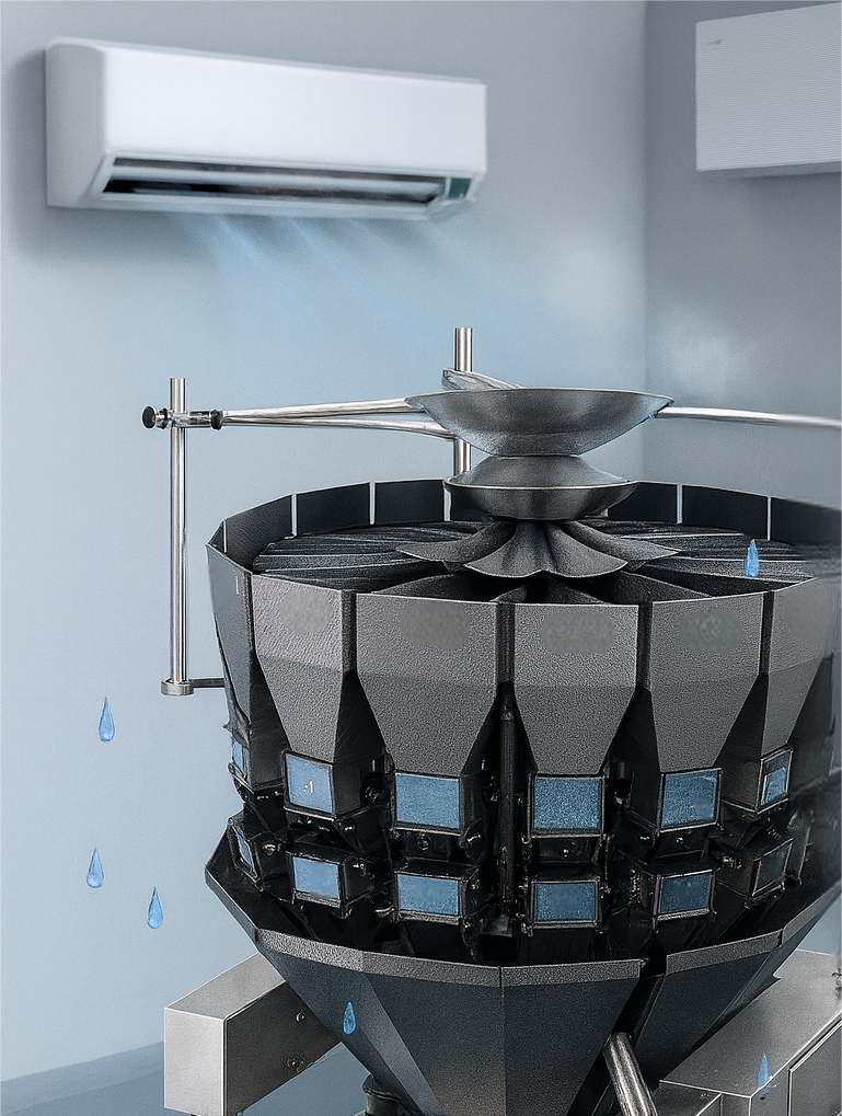 Multihead weigher With Anti-Condensation Device