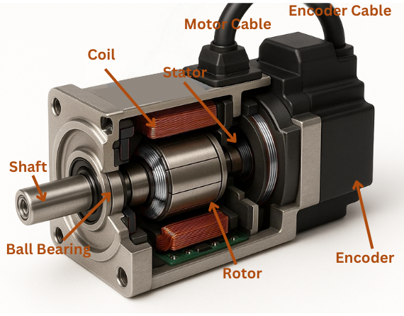 Servo motor working principle