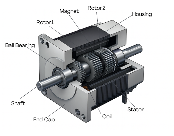 Structure of Stepper Motors