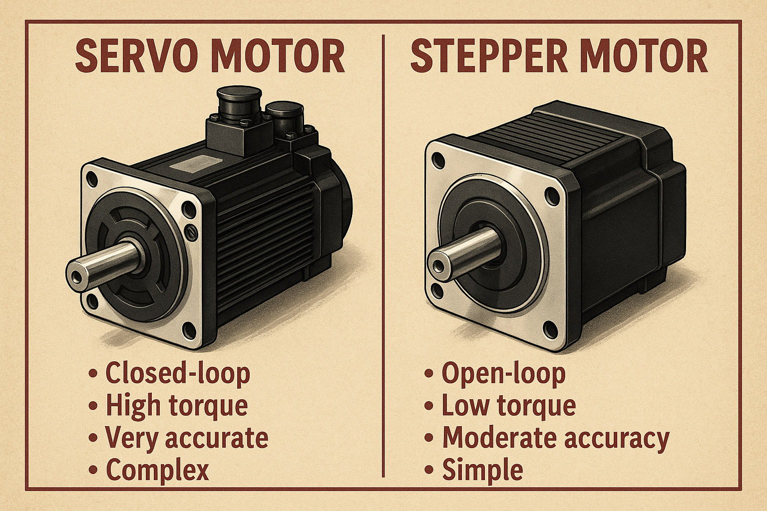 servo motor VS stepper m