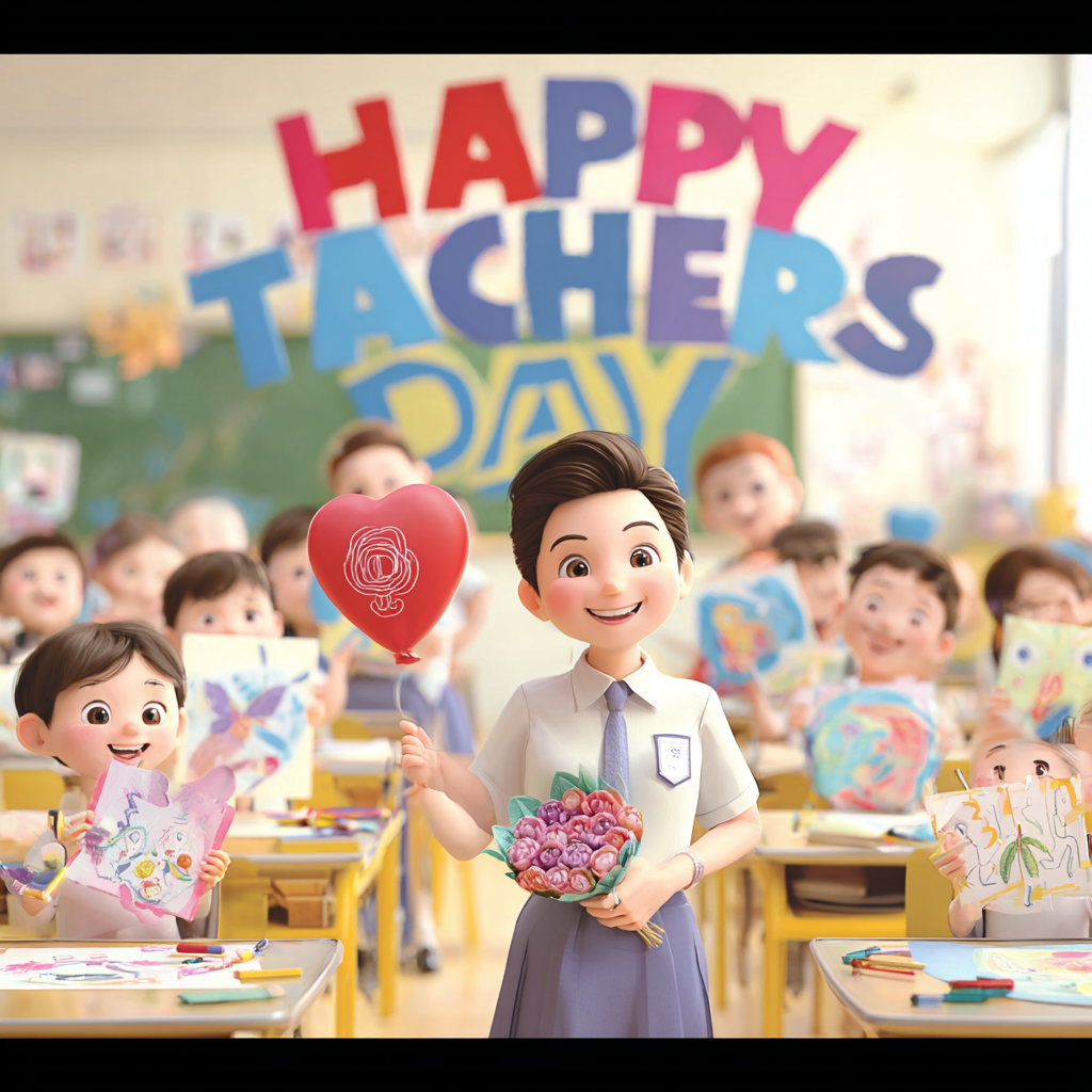 يوم المعلم السعيد