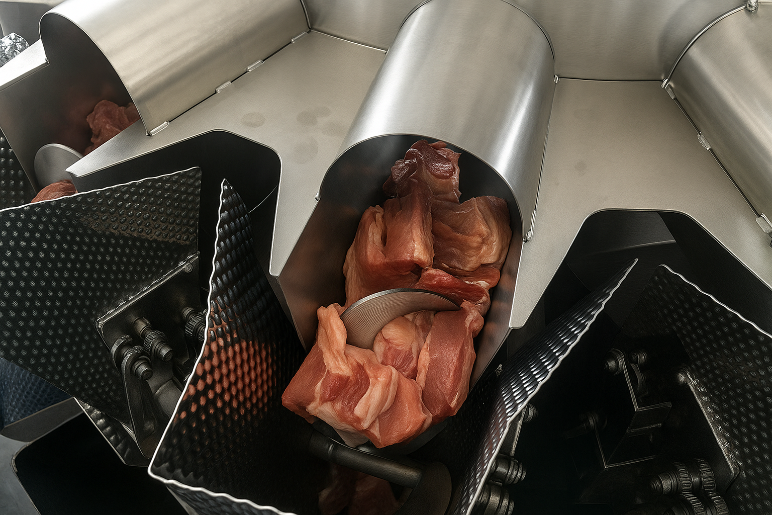 multihead weigher with screw feeder