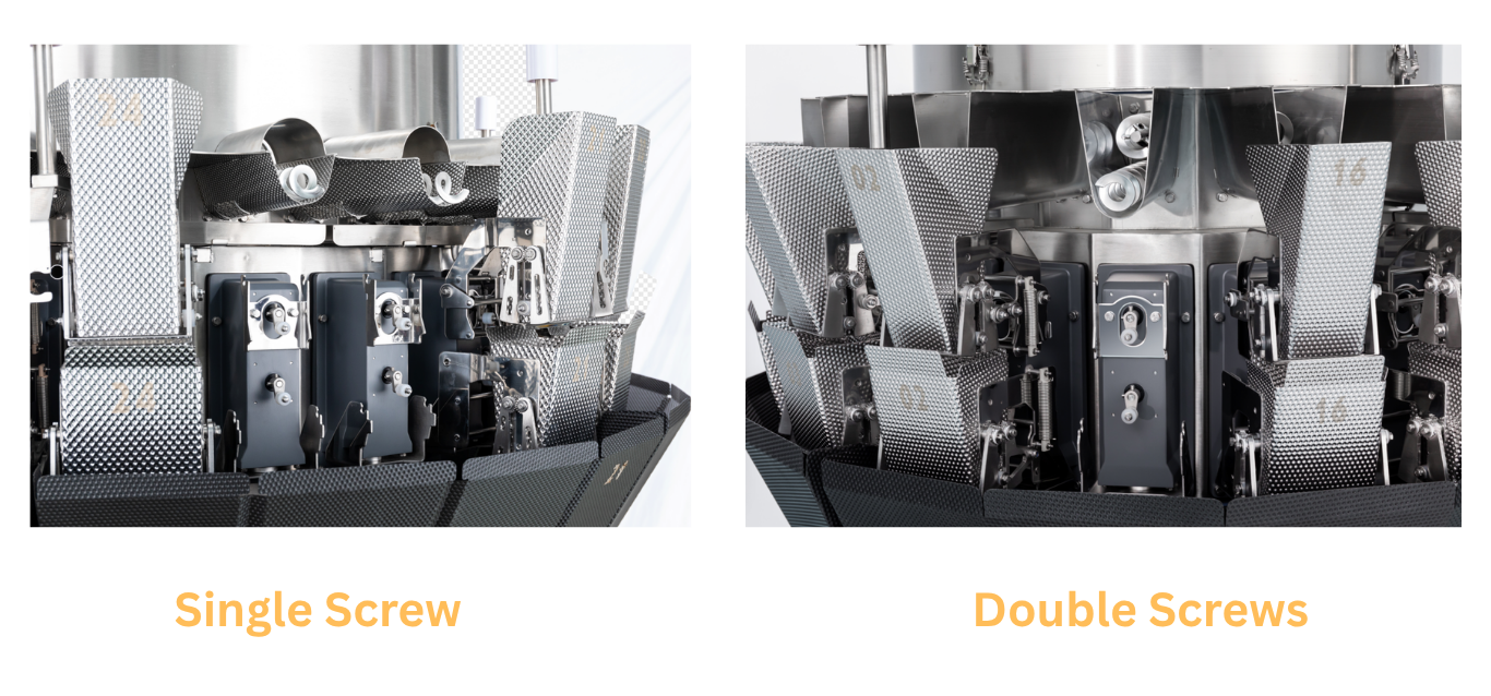 Single screw vs double screw feeder configuration