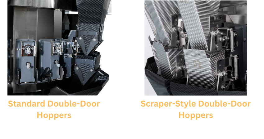Standard Hopper vs Scraper-style hopper f