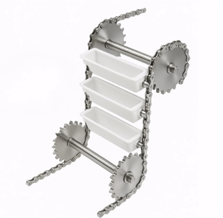 Z-type bucket elevator chains