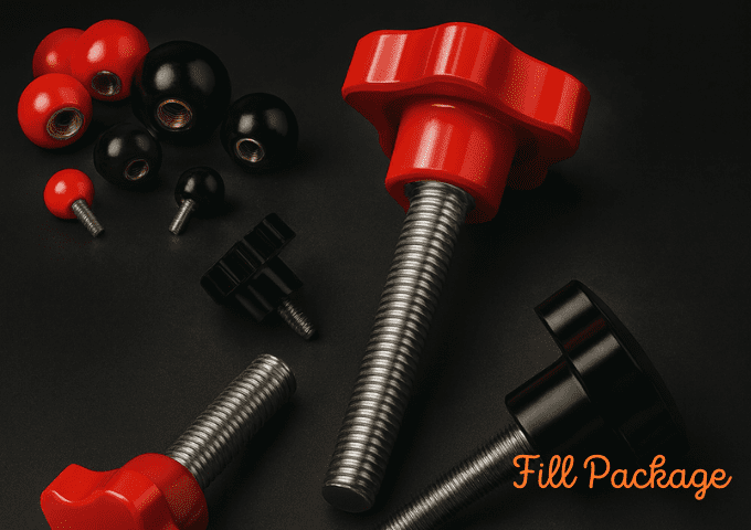 Perilla de bola, perilla de estrella, manija de estrella