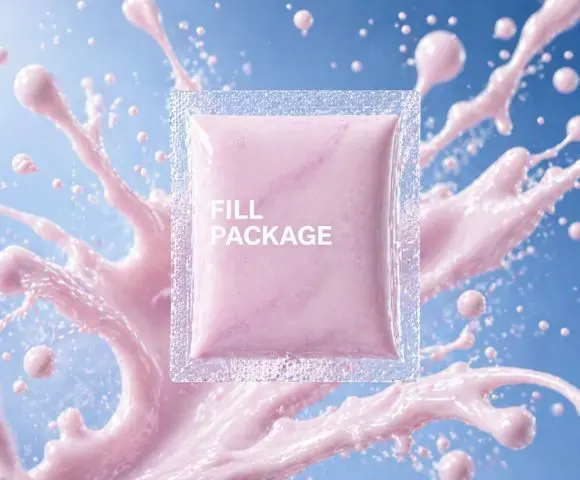 4 side seal sachet machine cosmetic cream sample filling.