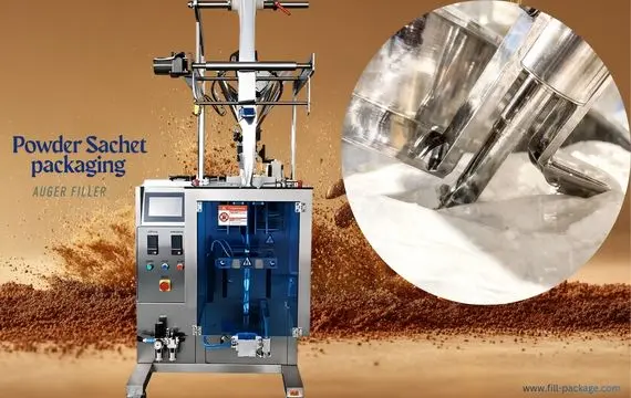 Powder sachet package machine