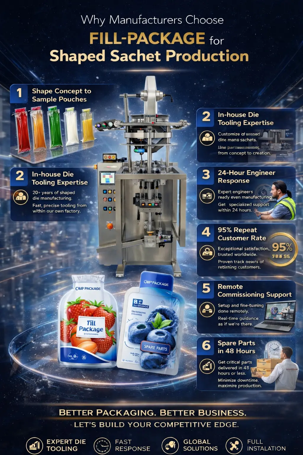 Why Manufacturers Choose Fill-Package for Shaped Sachet Production