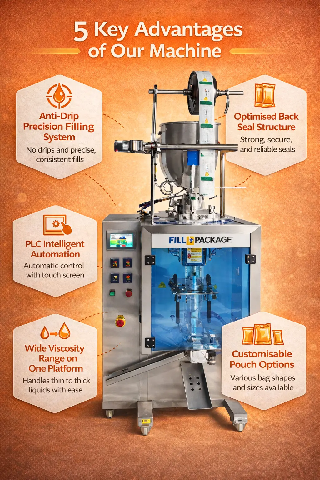 sachet liquid filling machine