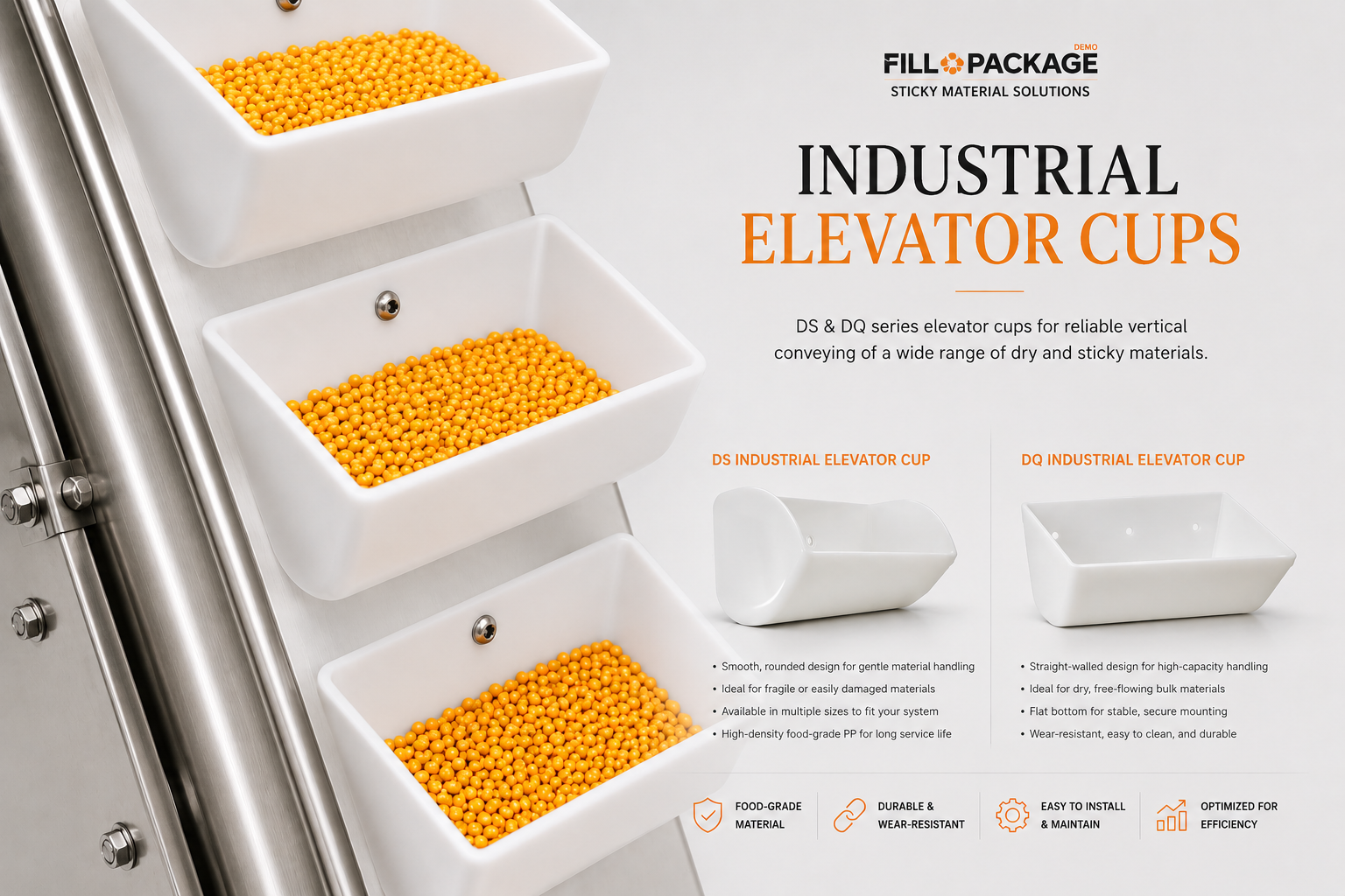 Industrial Elevator Cups
