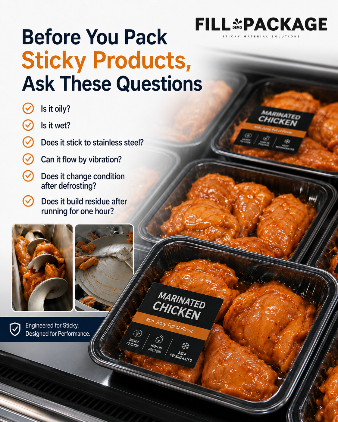 marinated meat package